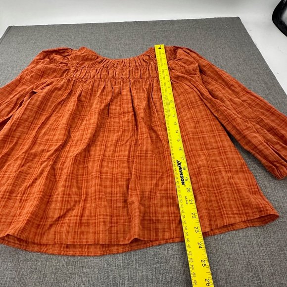 New! a.n.a a new approach Blouse XL Top Relaxed Fit 3/4th Sleeves Bombay Brown‎ - Picture 3 of 12